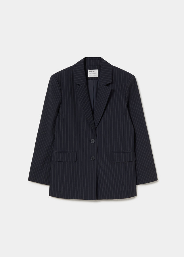 Blazer met krijtstreep