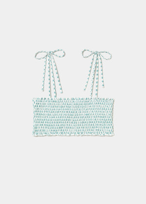 Top bandeau smocked
