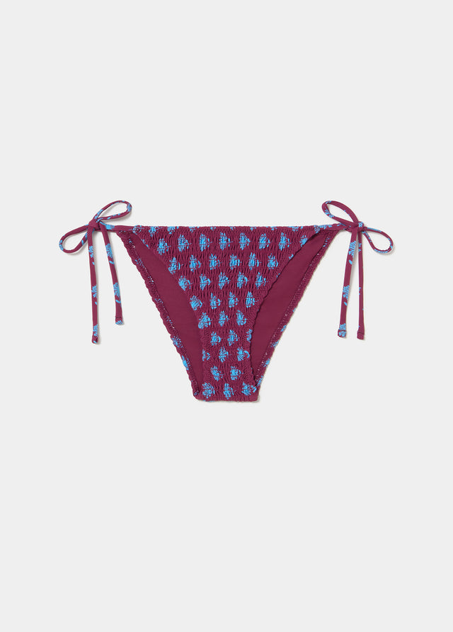 Printed smocked panties