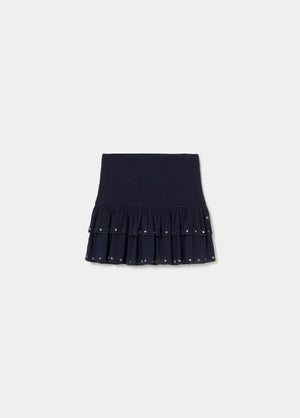 Ruffle skirt with studs