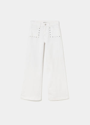 Pantalón culotte tachas