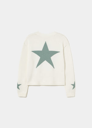 Star sweater back detail