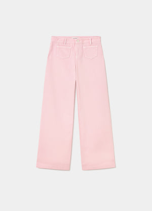 Pantaloni culotte con tasche frontali