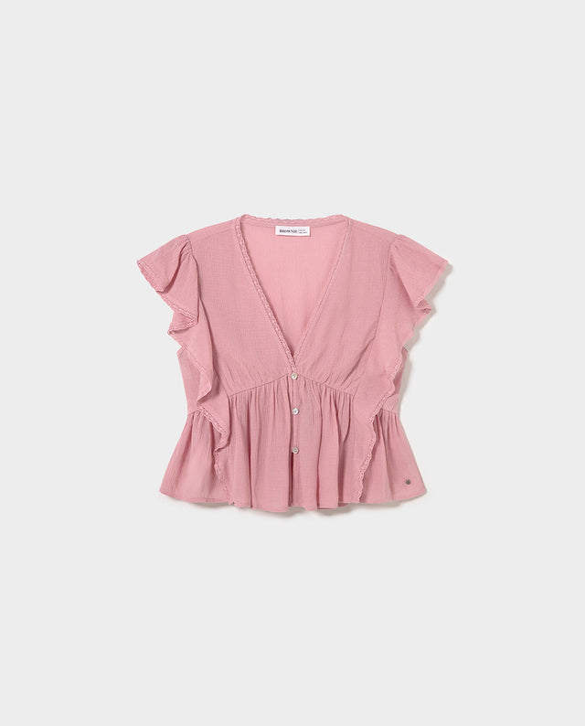 Blusa con volant