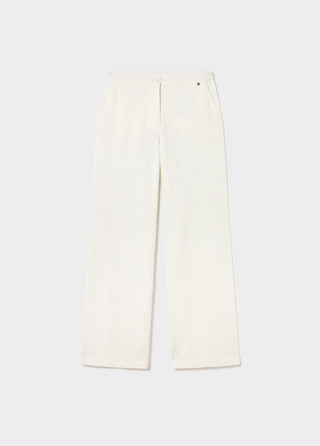 Pantalón bordados recto