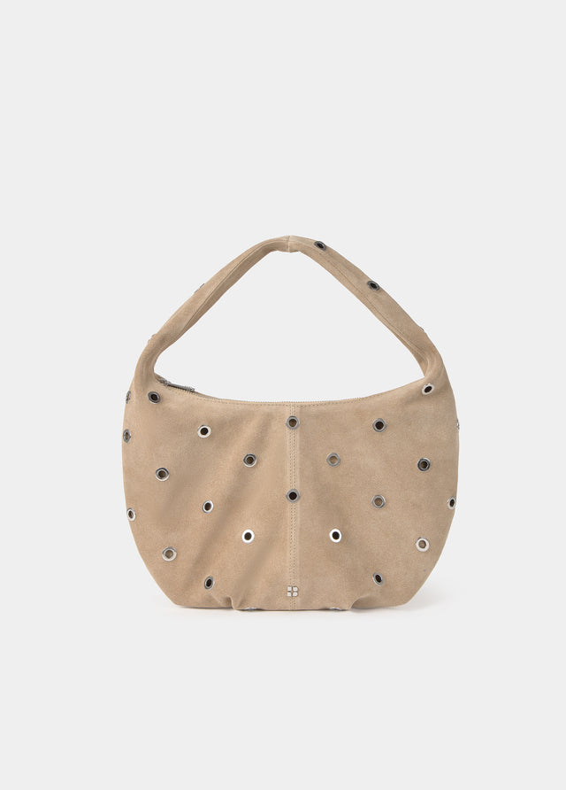 Grote leren tas met studs