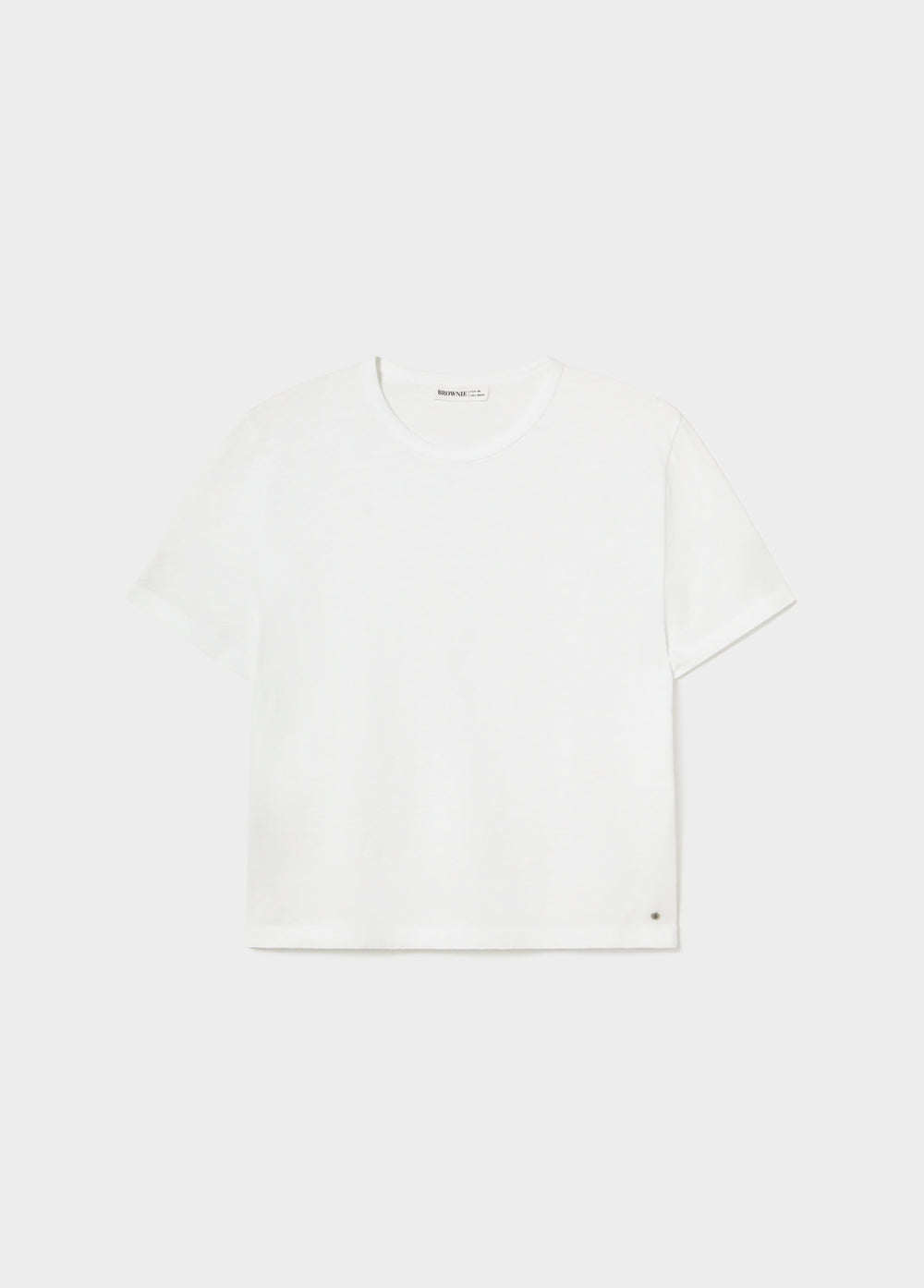 T-shirt básica de algodão