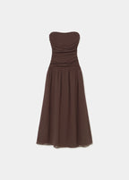 Long ruched dress