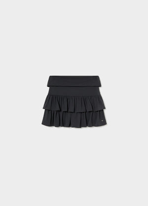 Mini ruffle skirt