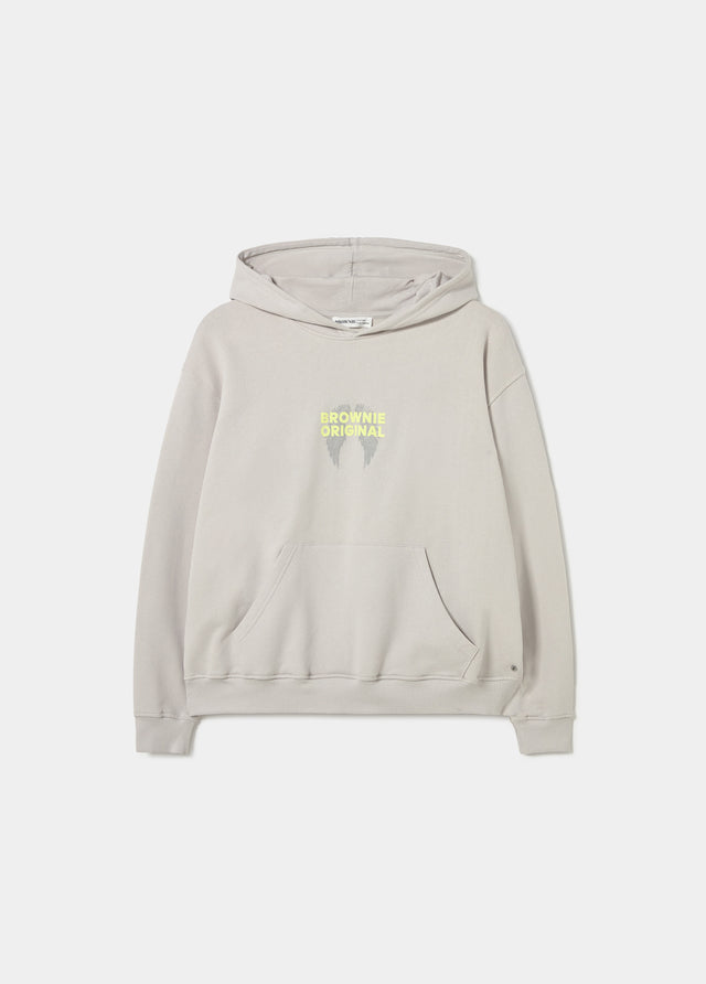 Sweat à capuche imprimé ailes