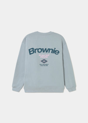 Sweat imprimé dos avec patch