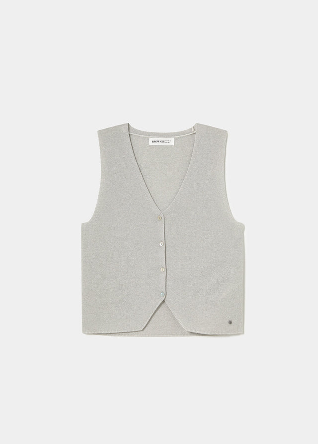 Top gilet à boutons