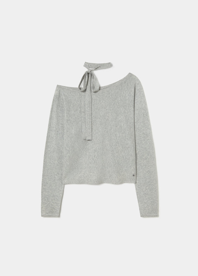 Pull épaules tombantes choker