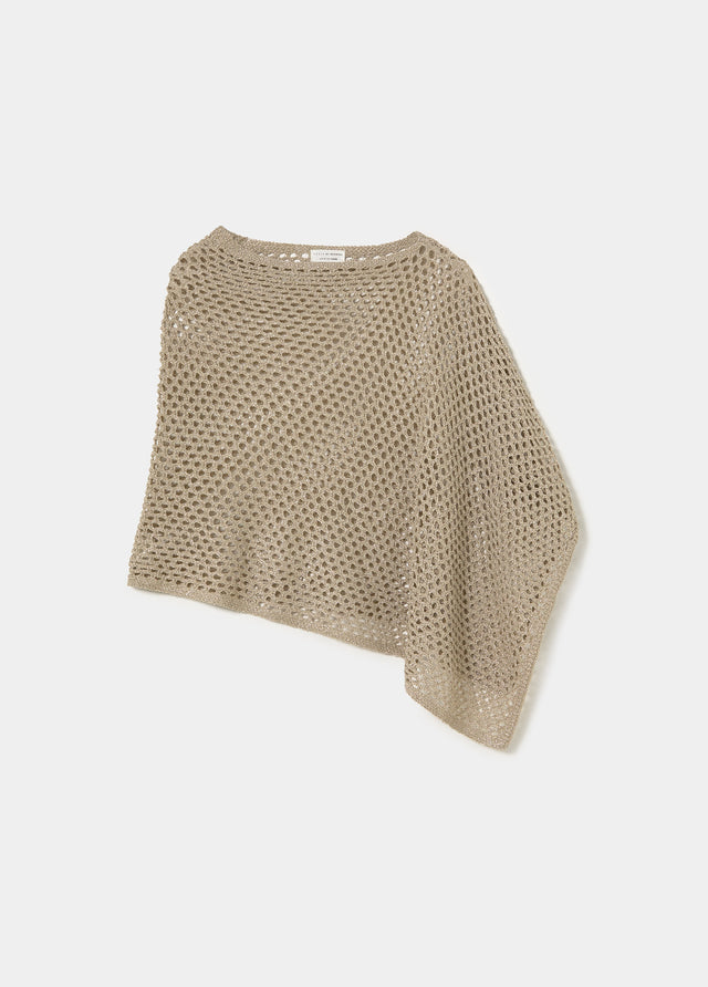 Open knit cape