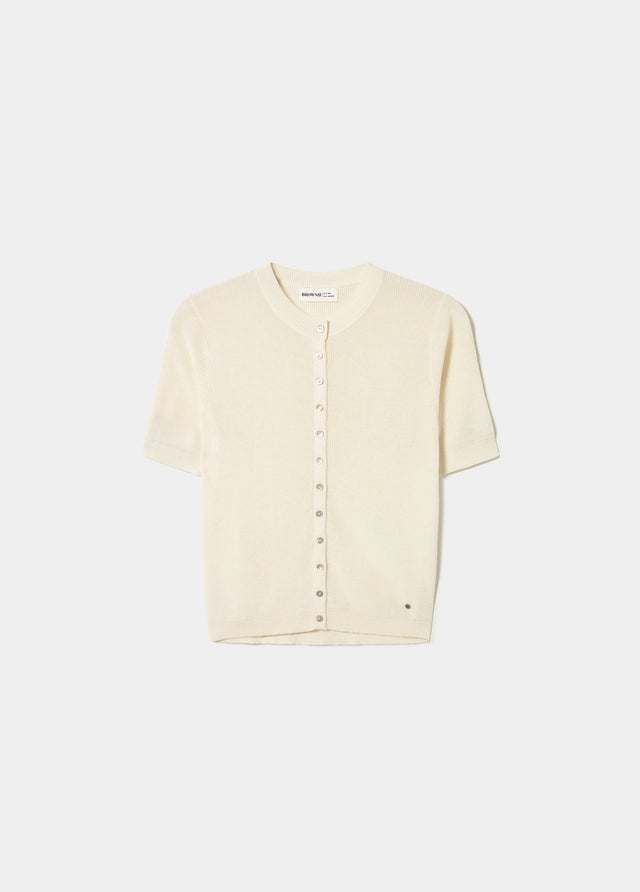 Short sleeve buttons - jacket
