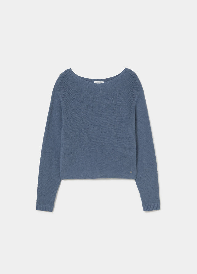 Pull ample en fil texturé