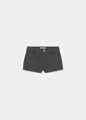 Decorative studded shorts