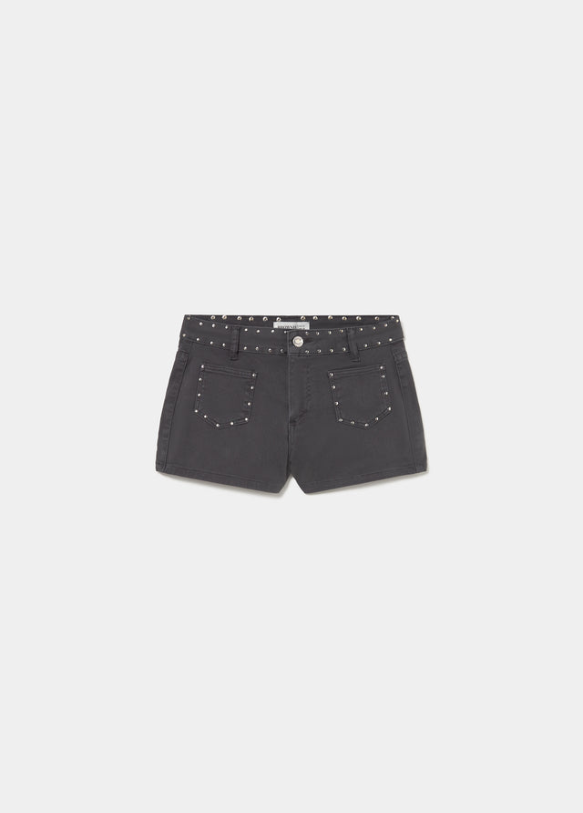 Decorative studded shorts