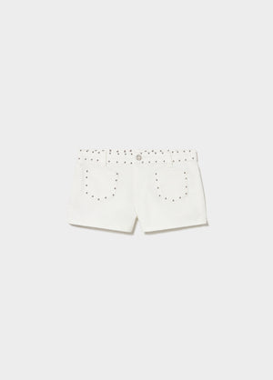 Decorative studded shorts