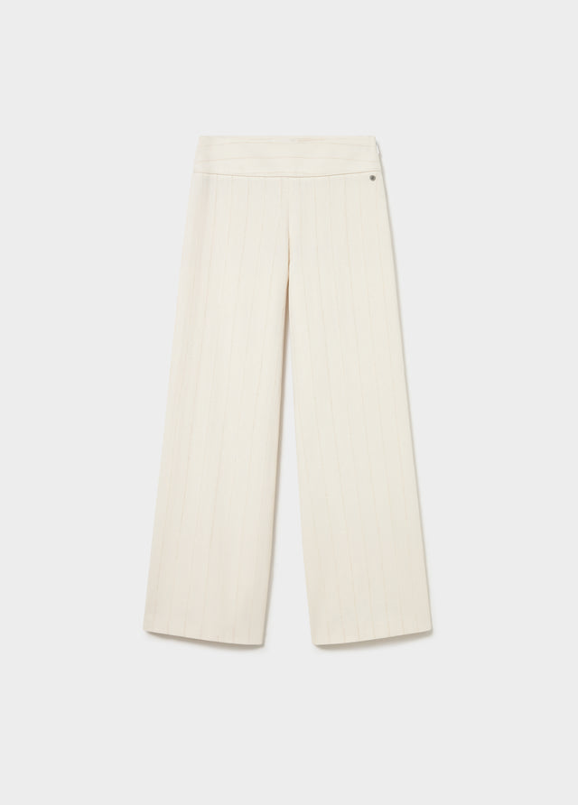 Pantalón tiro bajo tejido textura