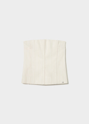 Top bandeau tejido