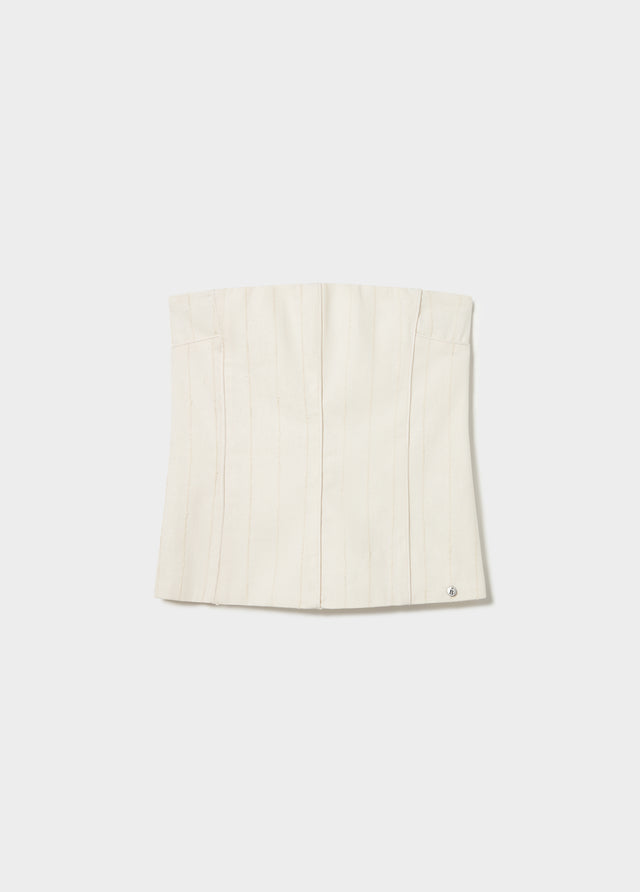 Top bandeau tecido