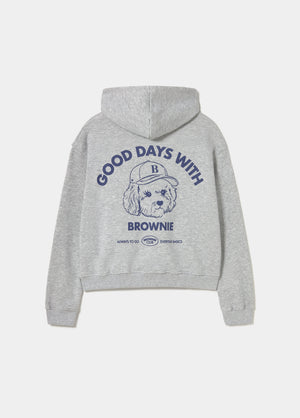 Hoodie with dog print