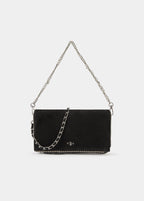 Bolso solapa bolitas serraje