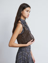 Bolso hombro hebilla tachas