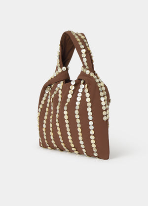 Kleine Handtasche mit Perlmutt