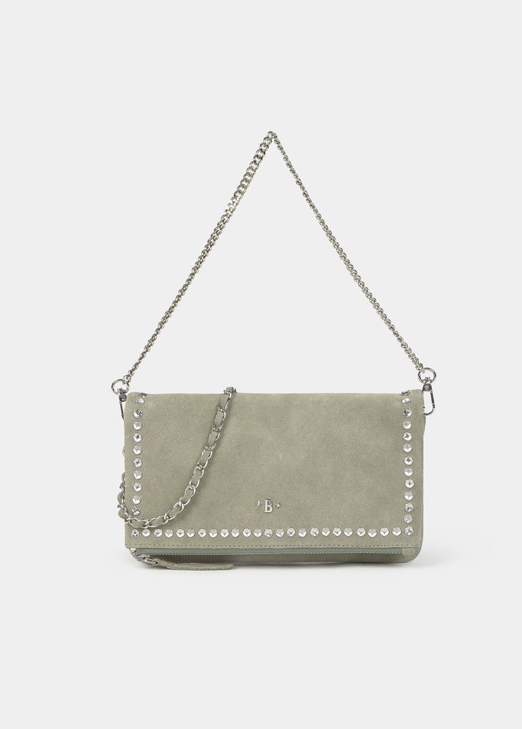 Bolso solapa chapas irregulares