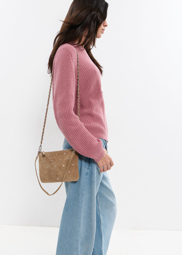Bolso solapa cuero