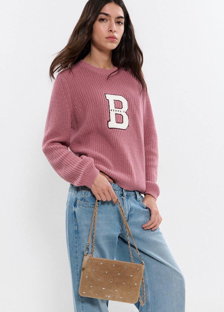 Bolso solapa cuero
