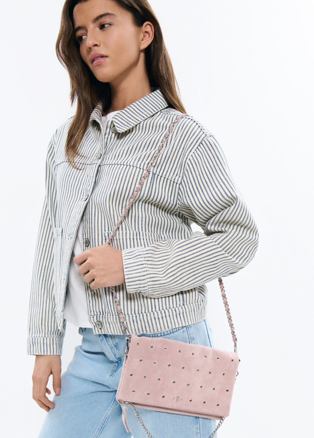 Sac rabat œillets cuir