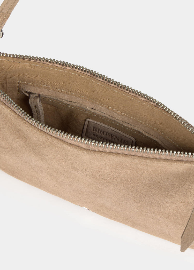 Bolso solapa flecos cuero