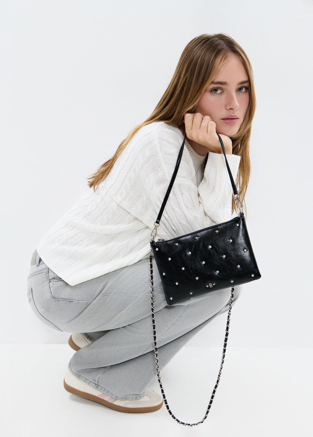Borsa con borchie