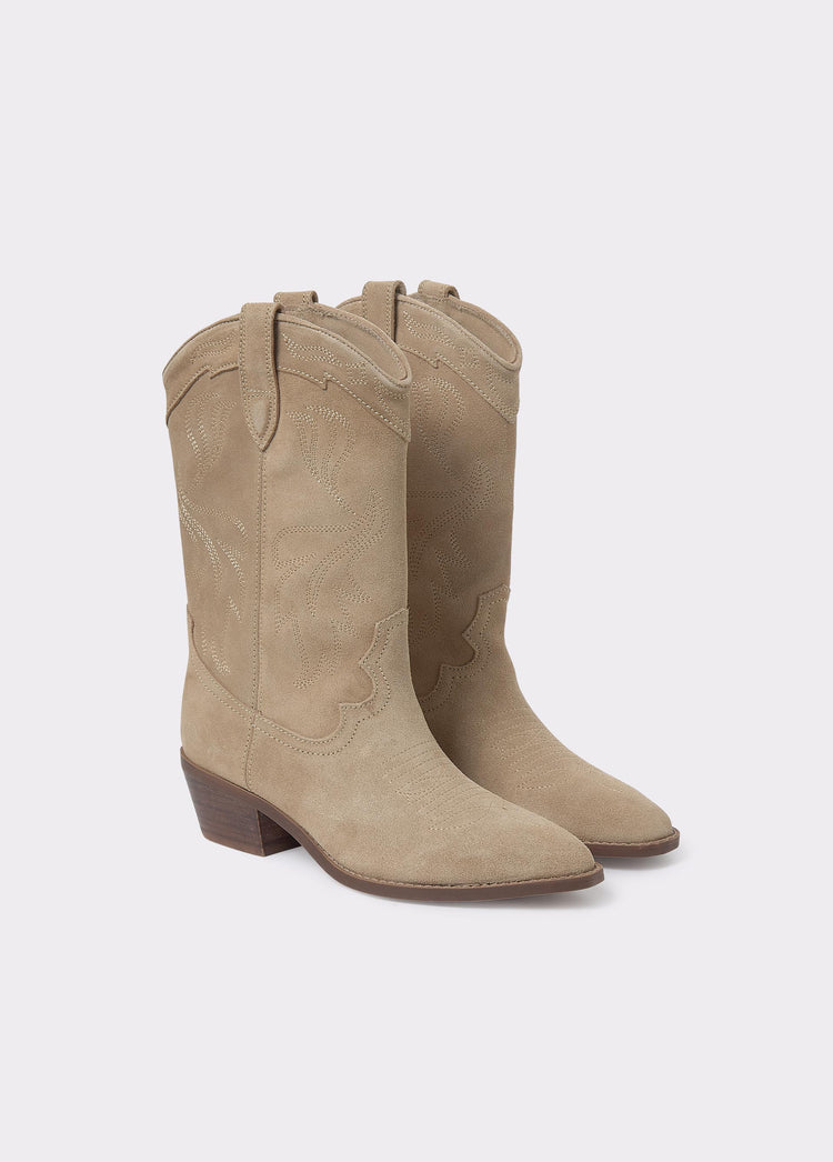 Bota cowboy piel