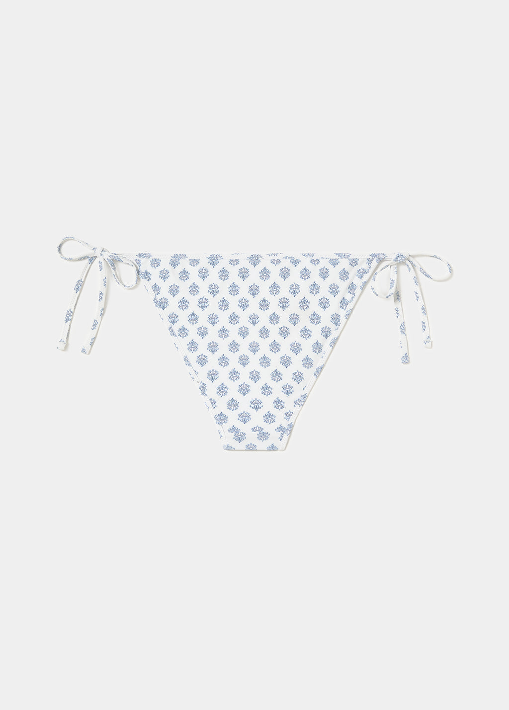 Reversible print tie-front panties
