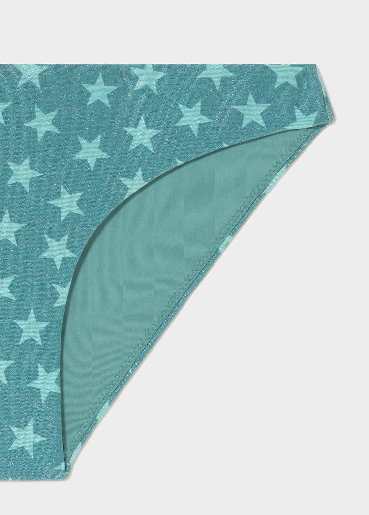 Star panties with metallic thread