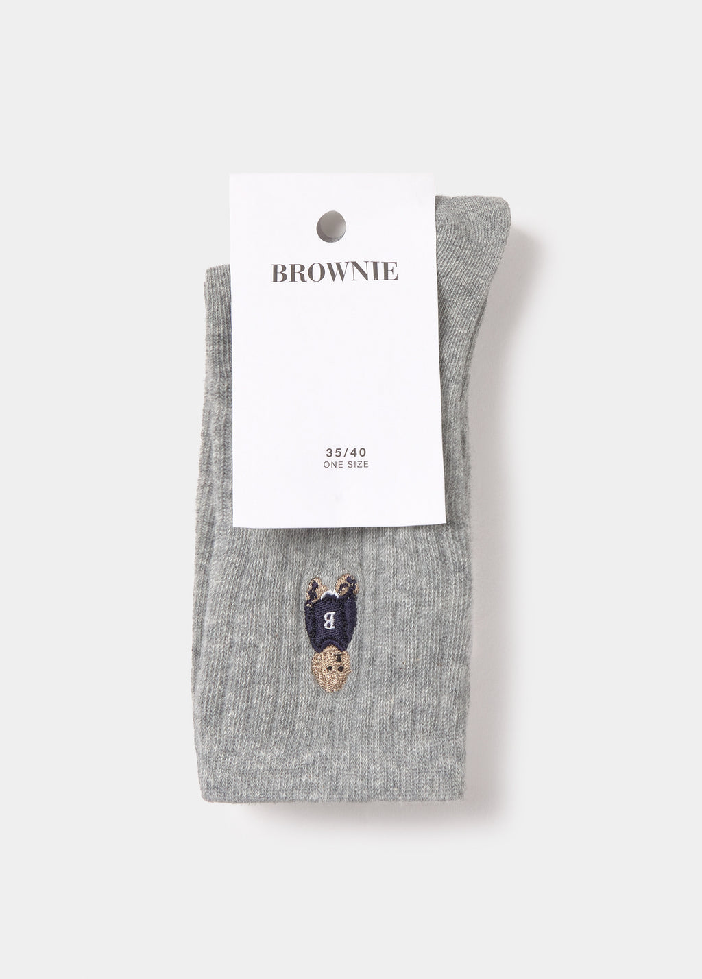 Chaussette brodée petit chien