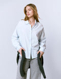 Plain long-sleeved shirt