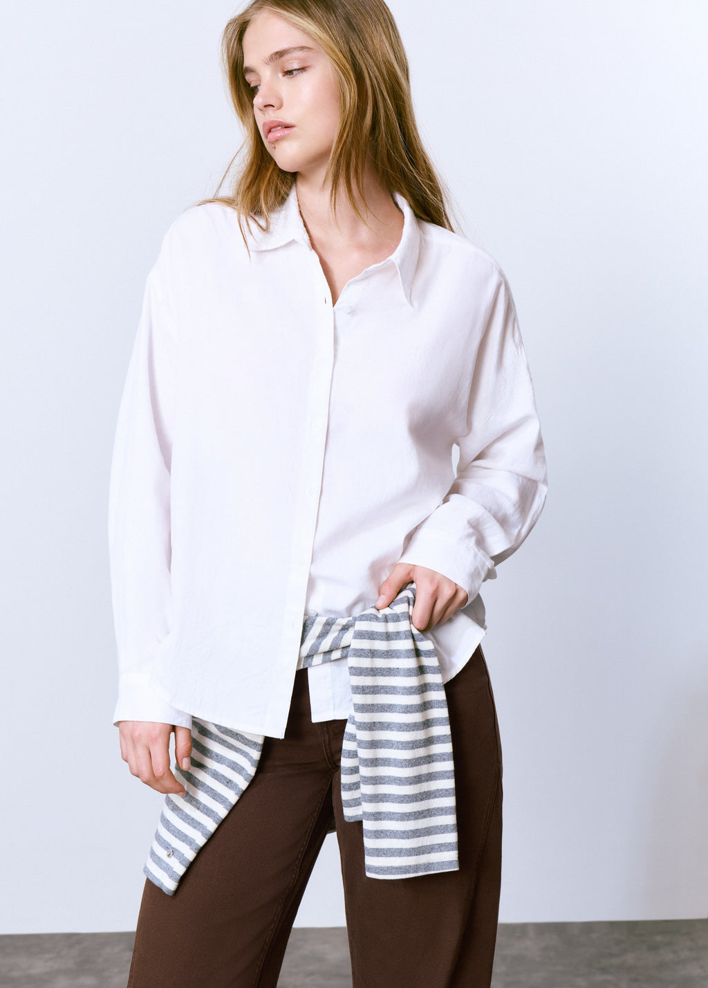Chemise basique unie