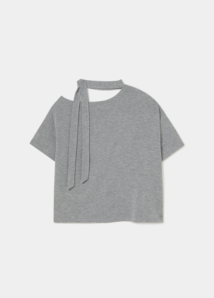 Camiseta asimétrica bufanda