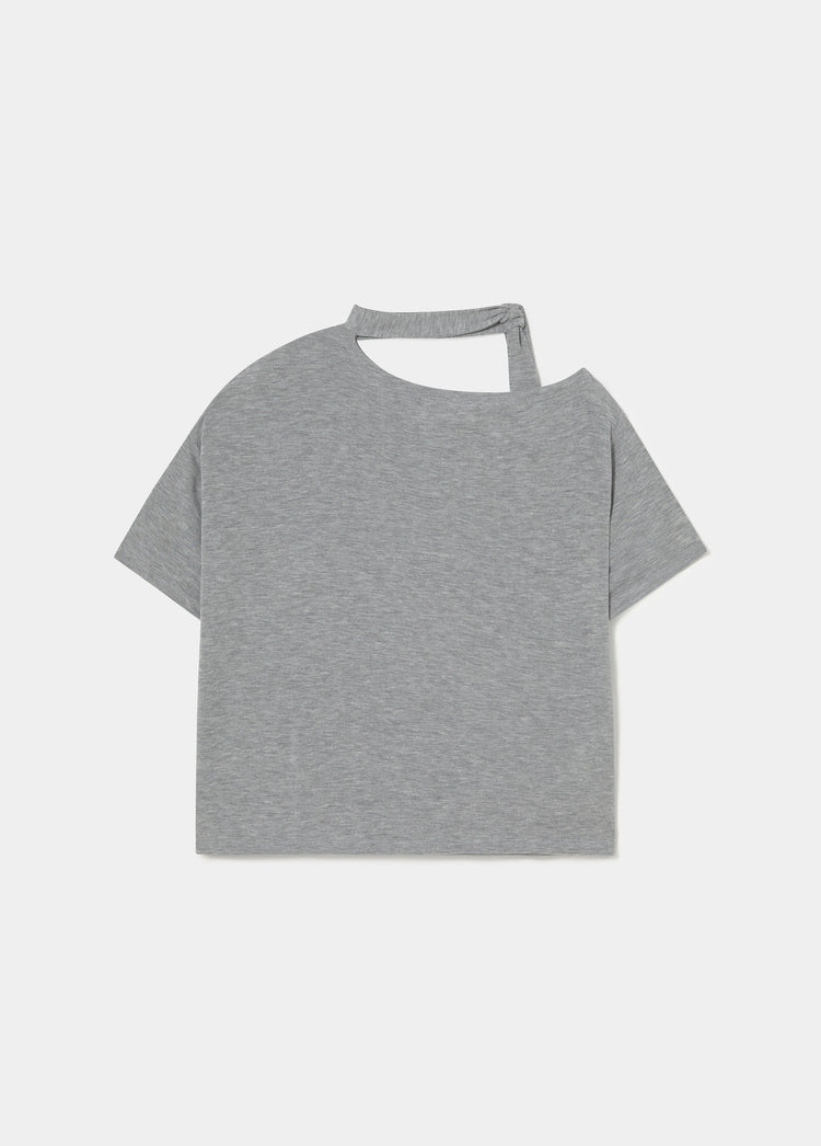 Camiseta asimétrica bufanda