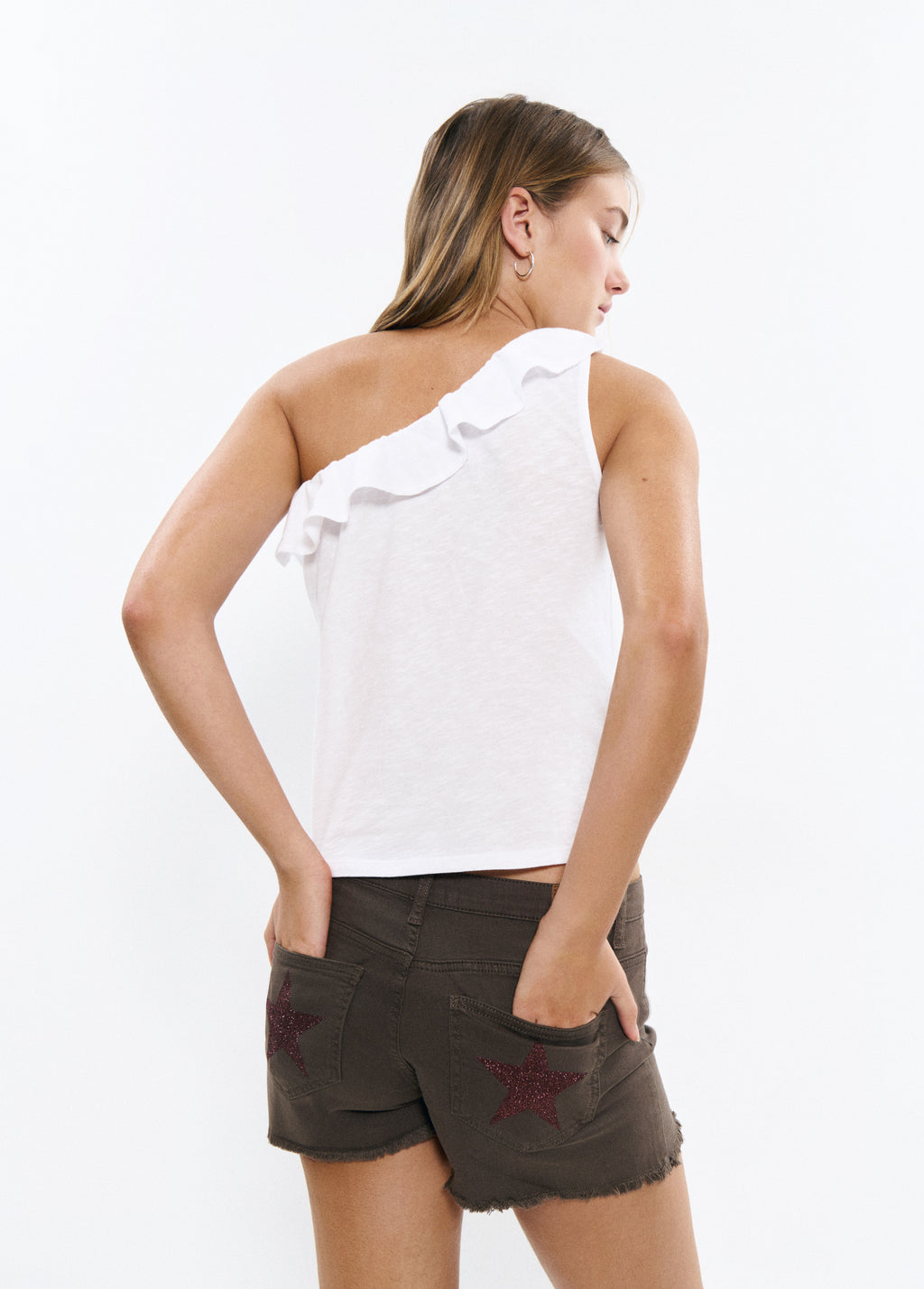 Camiseta asimétrica volante