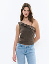 Camiseta asimétrica volante