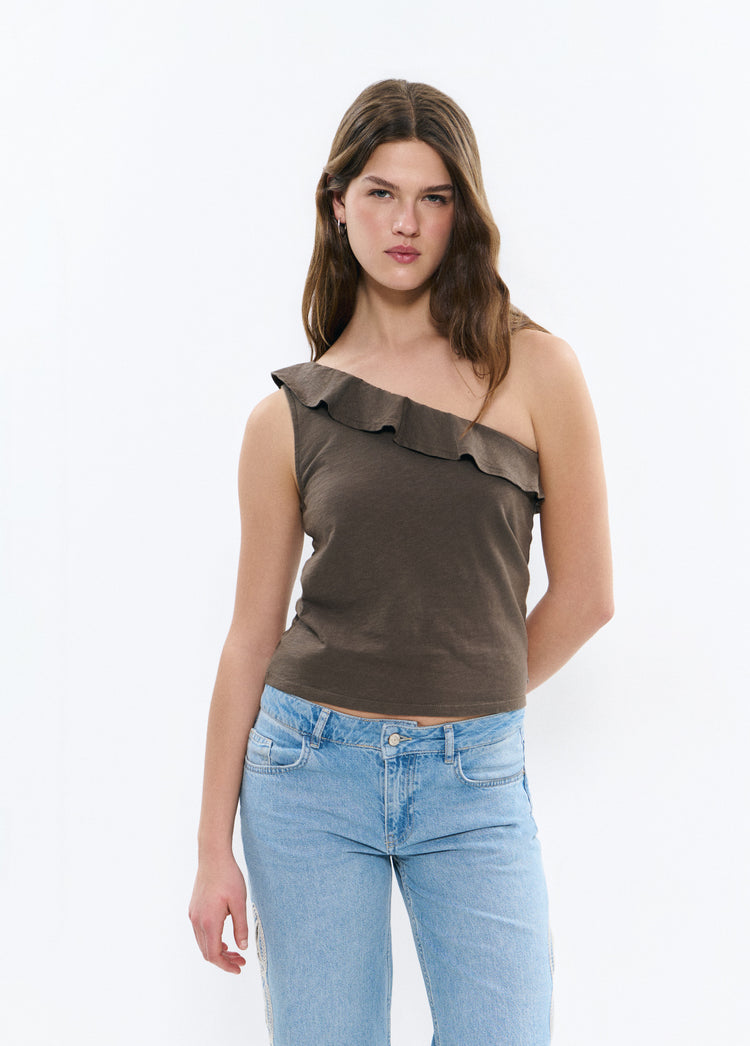 Camiseta asimétrica volante