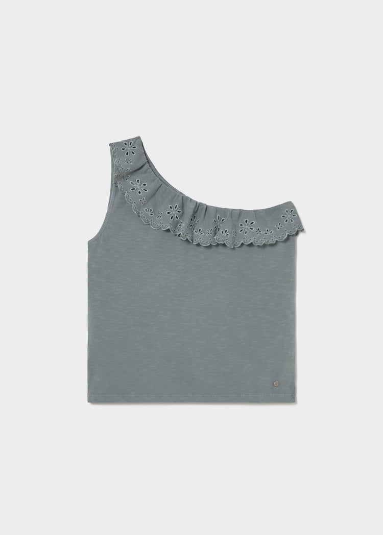 Camiseta asimétrica volante