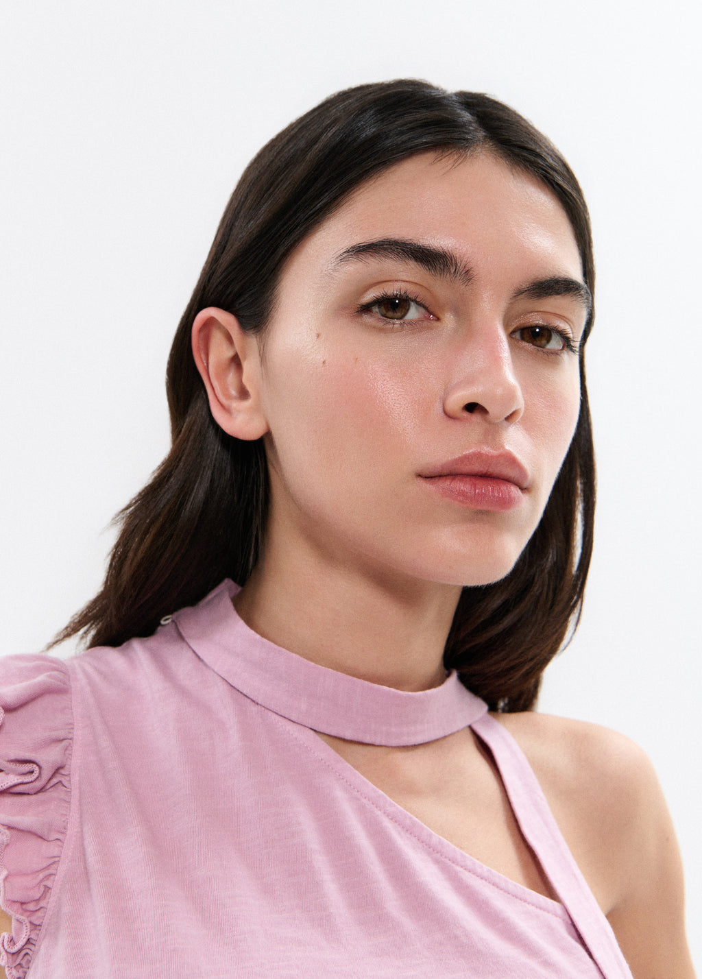 T-shirt asymétrique volant