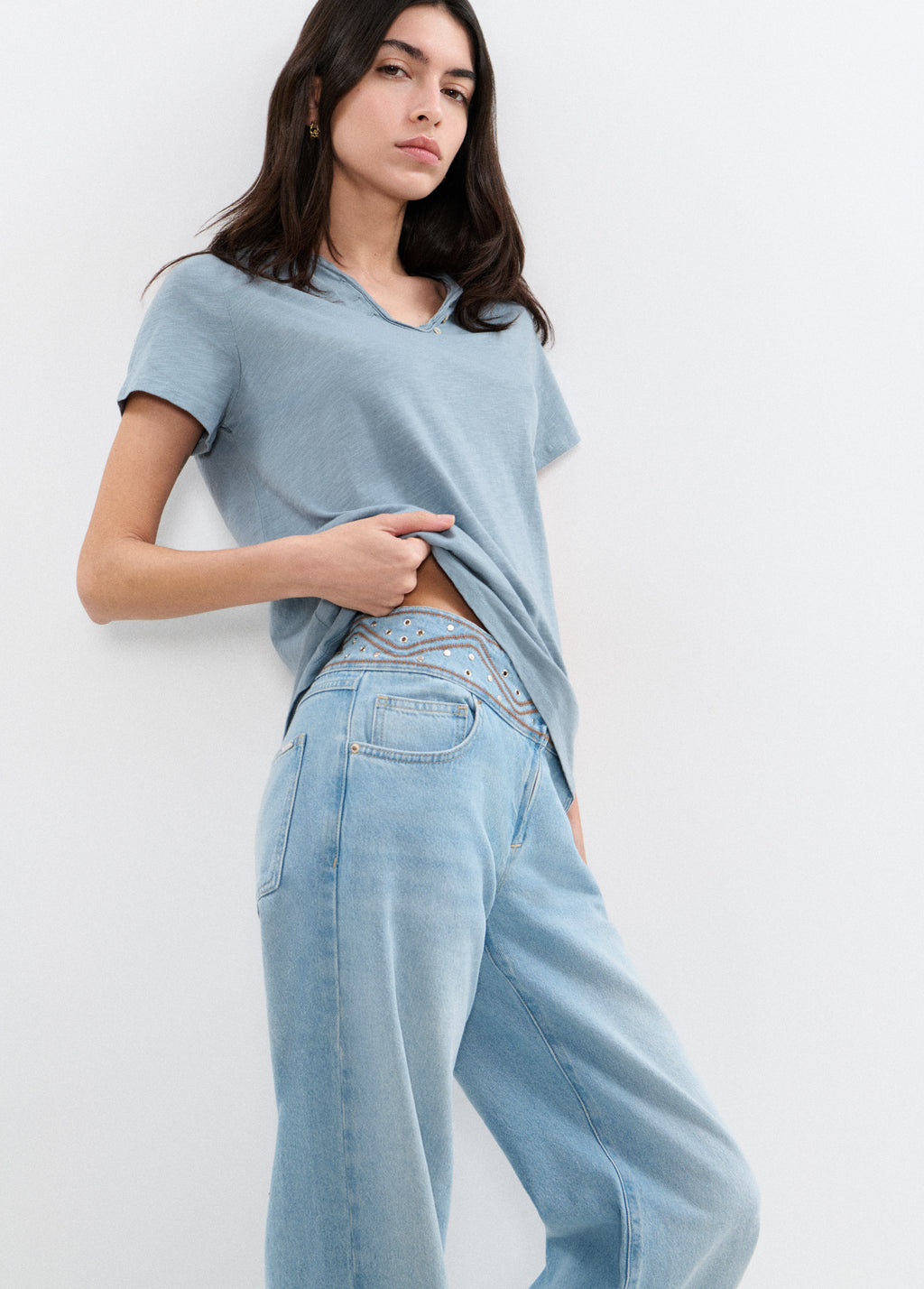 T-shirt à boutons